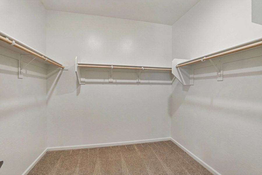 Primary walk in closet