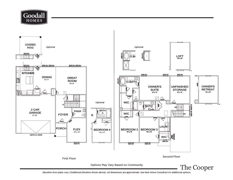 The Cooper - Signature Owner's Bath & Kitchen Island (R1.1)