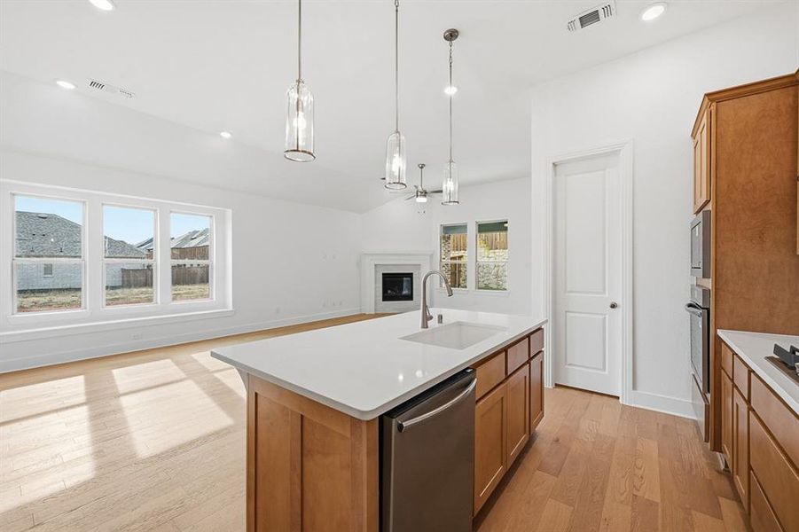 Furnished interior view inside a new home in Gateway Village - The Reserve: 50ft. lots, Denison (Image 8).