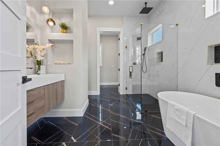 Furnished interior view inside a new home in , Athens (Image 35).