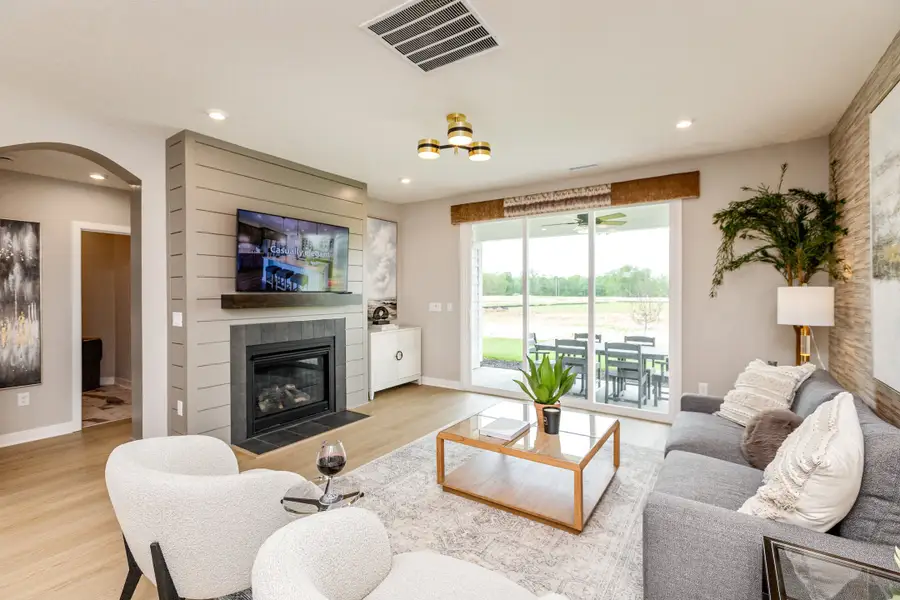 Representative furnished interior of a home built from the Wilmington by Fischer Homes in Easton Park, Dallas (Image 35).