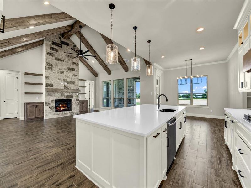 Furnished interior view inside a new home in , Weatherford (Image 15).