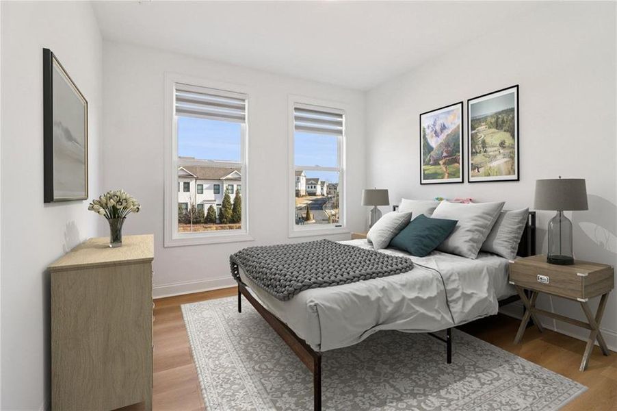 Furnished interior view inside a new home in , Buford (Image 13).