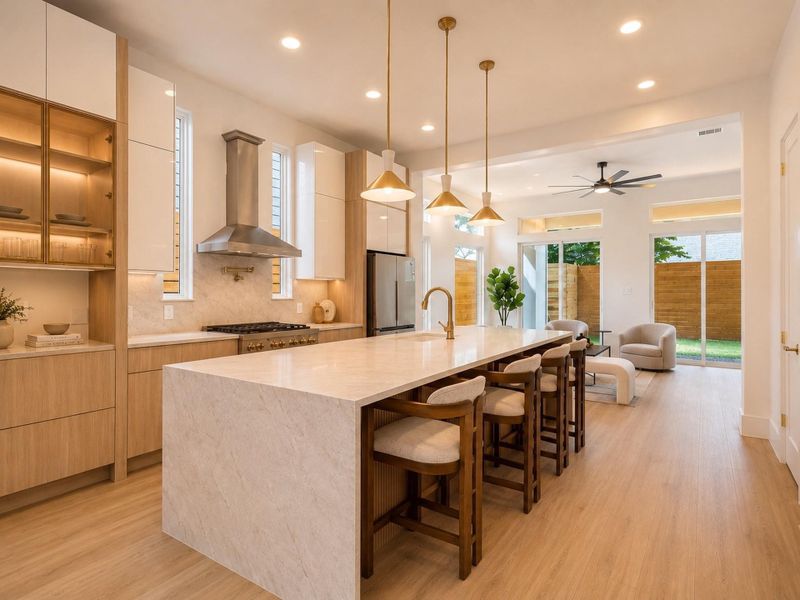 Furnished interior view inside a new home in , Houston (Image 12).