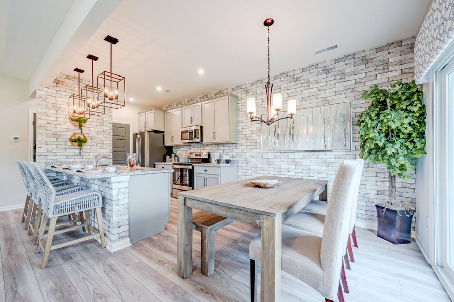 Representative furnished interior of a home built from the Hudson by Fischer Homes in Villas at Gold Creek, Dawsonville (Image 6).