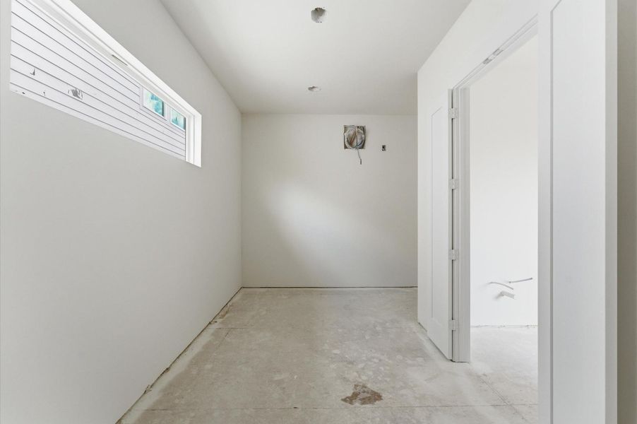 Huge primary closet.