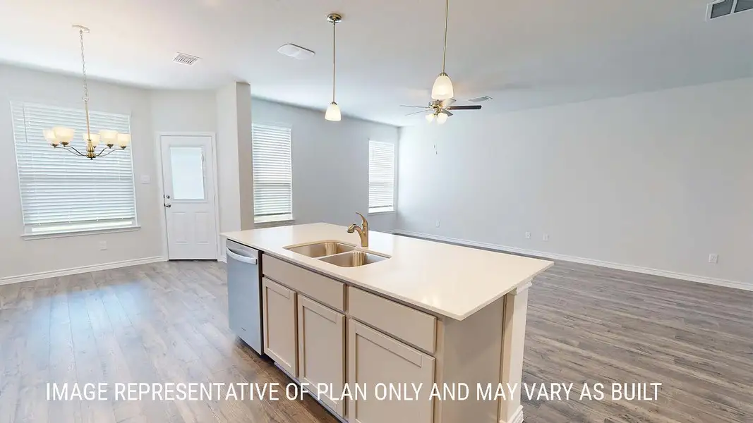 Furnished interior view inside a new home in Saddle Creek, Waco (Image 7).