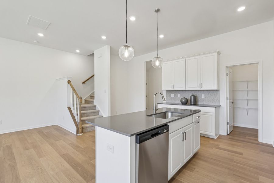 Furnished interior view inside a new home in Terraces at the Exchange, Fort Mill (Image 8).