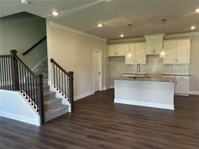 Furnished interior view inside a new home in Crofton Place Enclave, Snellville (Image 5). Furnished interior view inside a new home in Crofton Place Enclave, Snellville (Image 5).