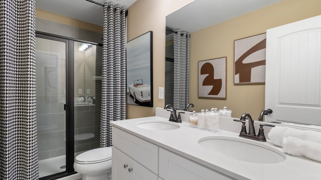 Representative furnished interior of a home built from the Stonefield by DRB Homes in Northcroft, Loganville (Image 35).