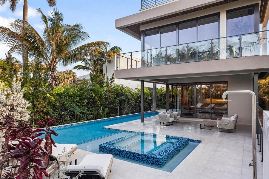 Exterior details and patio area of a home in , Miami (Image 33). Exterior details and patio area of a home in , Miami (Image 33).