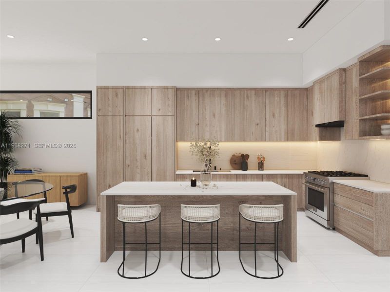 Furnished interior view inside a new home in , Fort Lauderdale (Image 14).