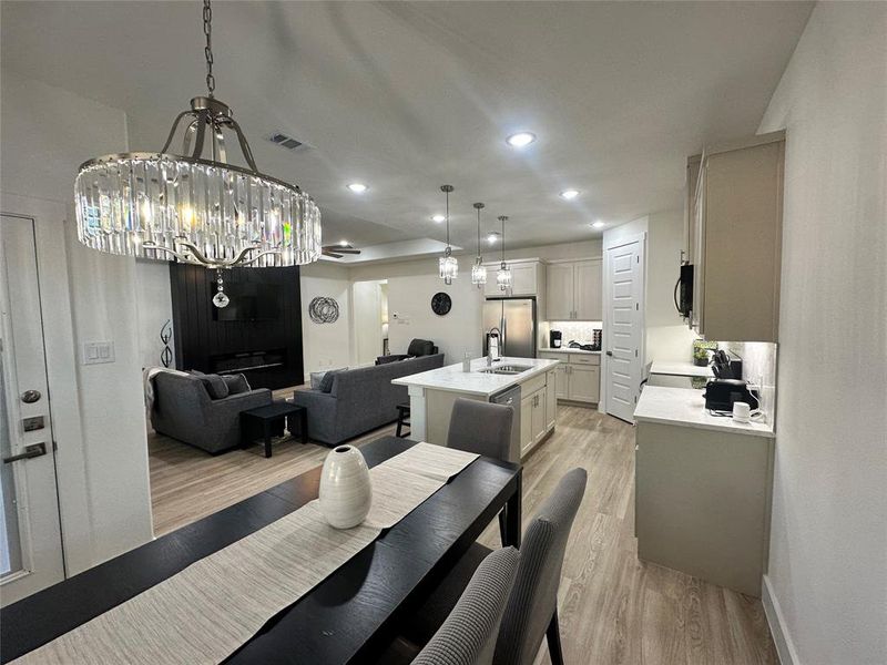 Furnished interior view inside a new home in , Dallas (Image 4). Furnished interior view inside a new home in , Dallas (Image 4).