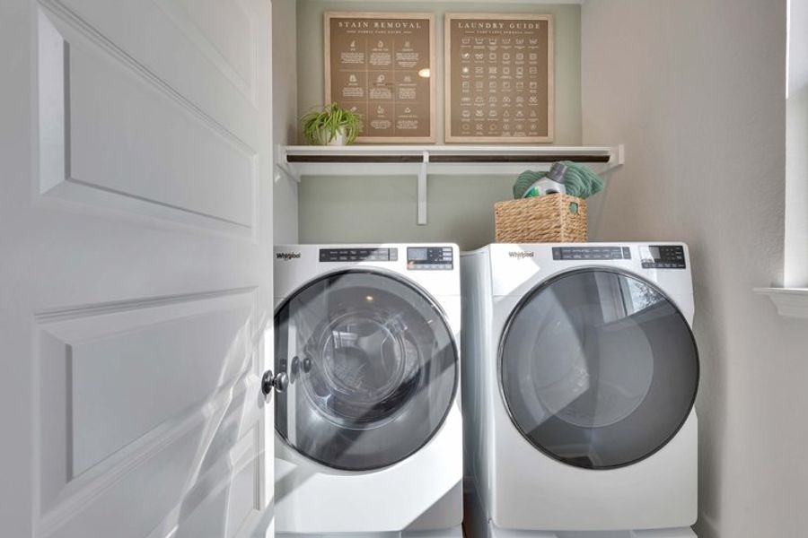 The Hollows at Avery Centre, San Saba plan, laundry room