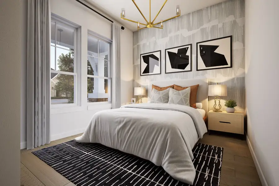 Representative furnished interior of a home built from the The Jasmine by David Weekley Homes in Crighton Cove - Signature Series, Conroe (Image 4).