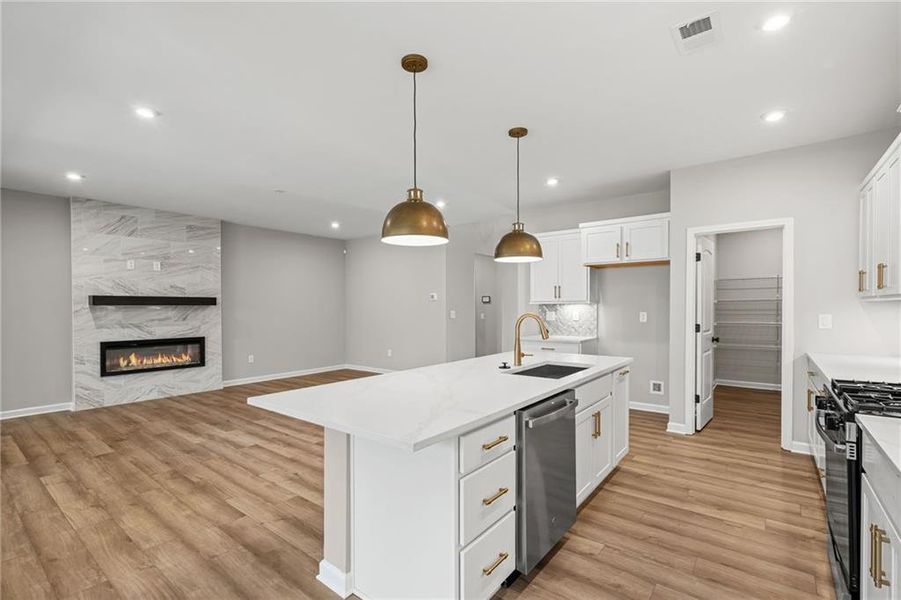 Furnished interior view inside a new home in The Reserve At Liberty Park, Braselton (Image 13).