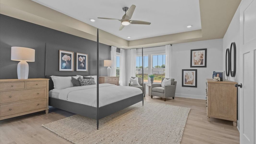 Representative furnished interior of a home built from the Stonefield by DRB Homes in Kayfield at Midway, Anderson (Image 16).