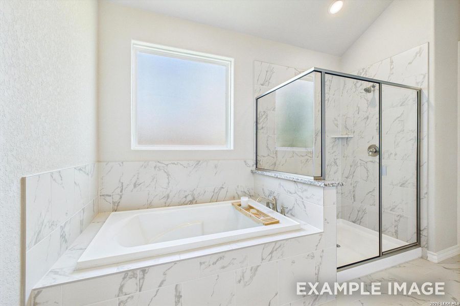 Furnished interior view inside a new home in Potranco Oaks, Castroville (Image 33).