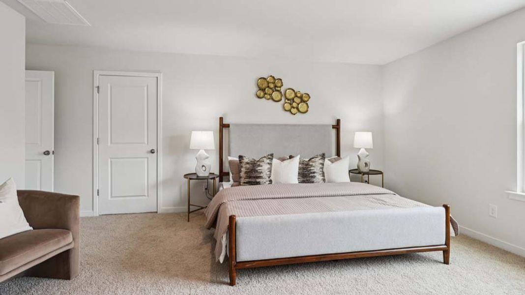 Furnished interior view inside a new home in Reedy Creek Preserve, Charlotte (Image 13).
