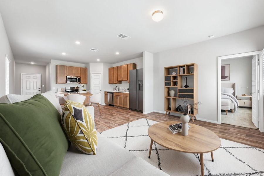 Furnished interior view inside a new home in Edgebrooke, Pflugerville (Image 6).
