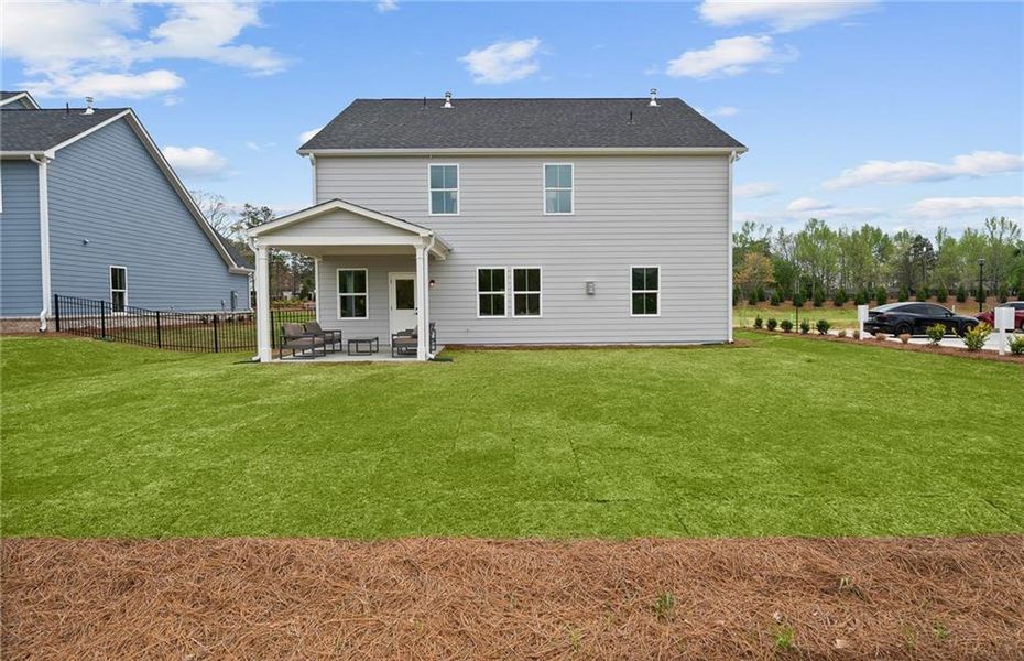 Exterior details and patio area of a home in Briar Creek, Atlanta (Image 2). Exterior details and patio area of a home in Briar Creek, Atlanta (Image 2).