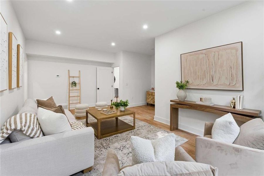 Furnished interior view inside a new home in , Atlanta (Image 40).