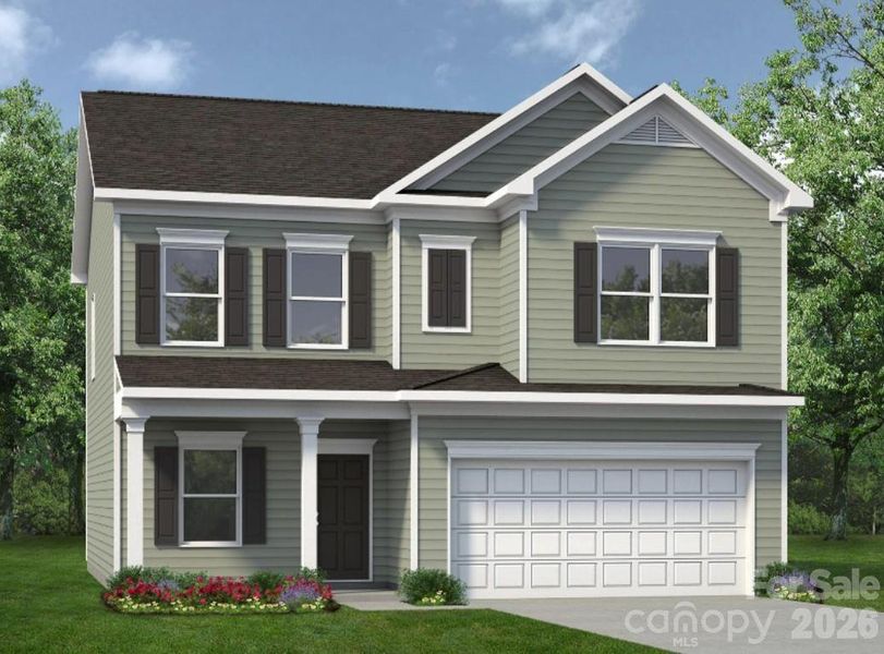 Front exterior of a new home in Catawba Trace, Catawba, NC, highlighting curb appeal (Image 21).