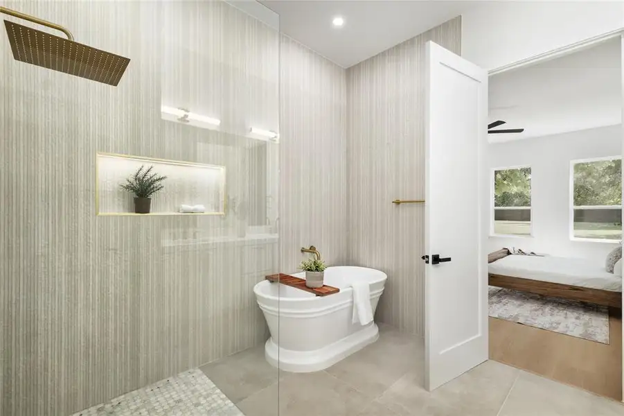 Furnished interior view inside a new home in , Dallas (Image 10). Furnished interior view inside a new home in , Dallas (Image 10).