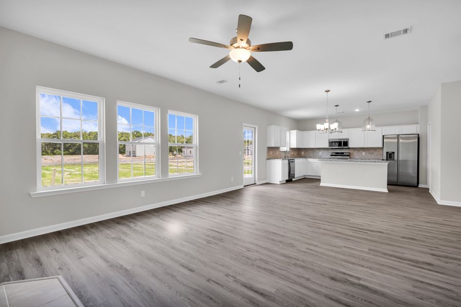 Representative unfurnished interior of a home built from the The Palmyra by RTS Homes in Doctor's Creek, Ludowici (Image 26).