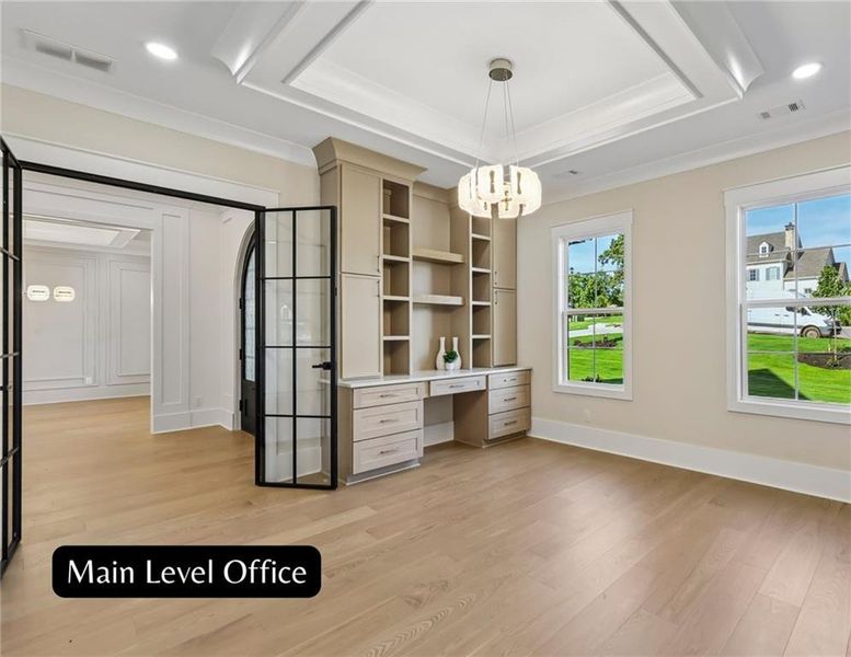 Furnished interior view inside a new home in , Buford (Image 49).
