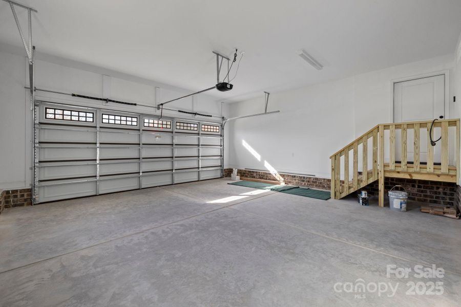 Finished 2 car garage Finished 2 car garage