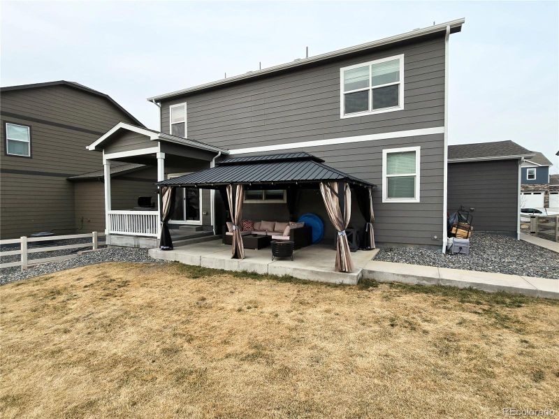Exterior details and patio area of a home in , Castle Rock (Image 22).