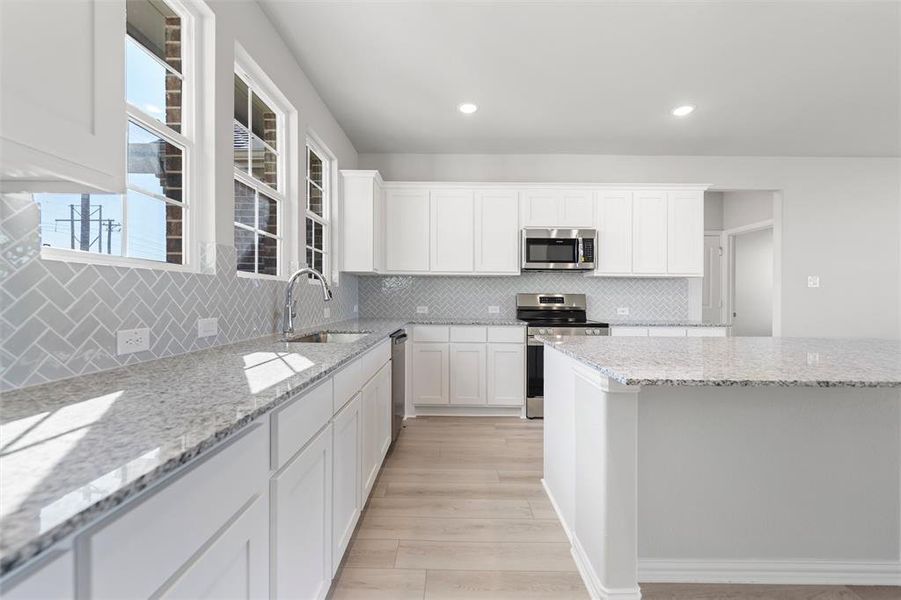 Furnished interior view inside a new home in Clear Sky Addition, Valley View (Image 11). Furnished interior view inside a new home in Clear Sky Addition, Valley View (Image 11).