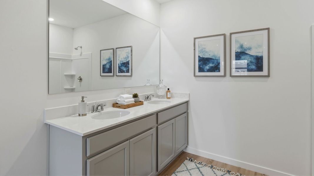 Representative furnished interior of a home built from the Aria by D.R. Horton in Crossroads at Kelly Park, Apopka (Image 8).
