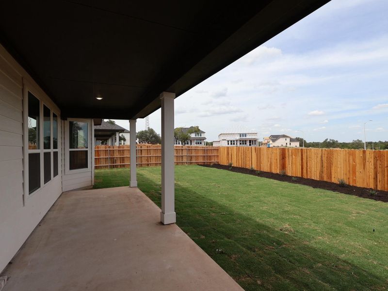 Exterior details and patio area of a home in Edgewood, Leander (Image 17). Exterior details and patio area of a home in Edgewood, Leander (Image 17).