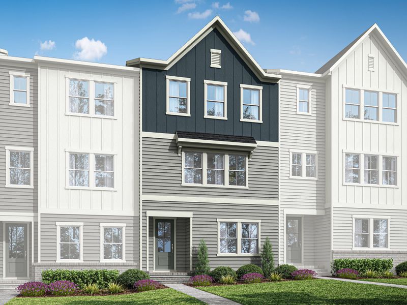 Representative exterior photo of a completed home built from the Nola by Tri Pointe Homes in Holding Village, Wake Forest, NC (Image 15).