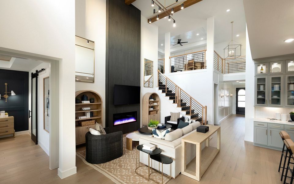 Representative furnished interior of a home built from the Lawrence by Brookfield Residential in Elyson, Katy (Image 8).