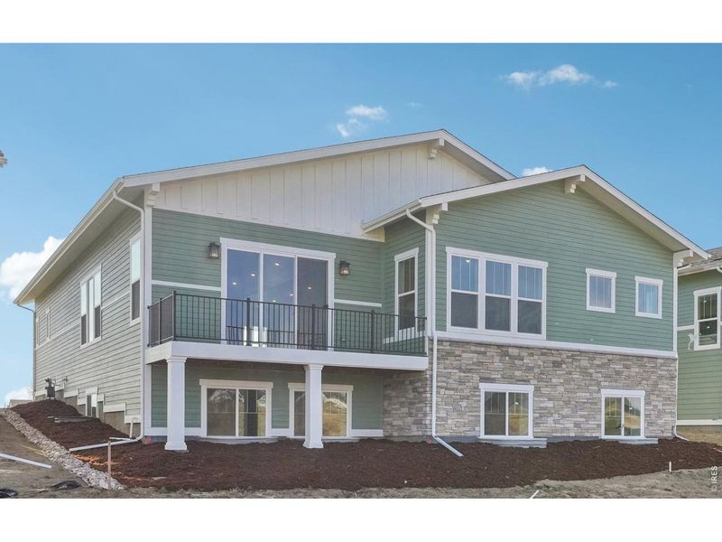 Exterior details and patio area of a home in Villa Collection, Fort Collins (Image 3).