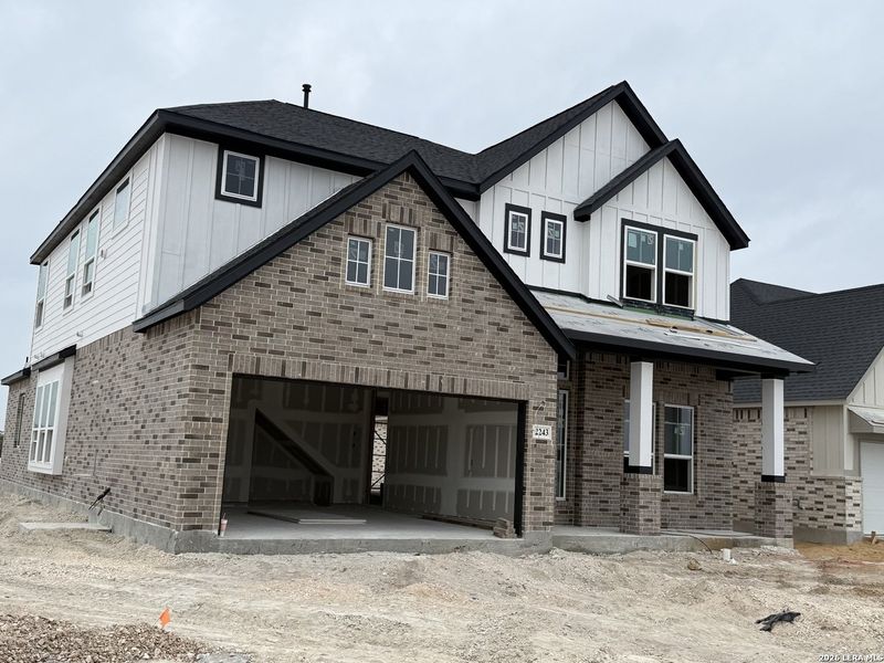 In-progress construction of a new home in Prominence, San Antonio, TX (Image 4).
