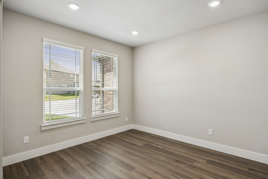 Representative unfurnished interior of a home built from the The Mockingbird by Lillian Custom Homes in Polo Ridge, Forney (Image 18).