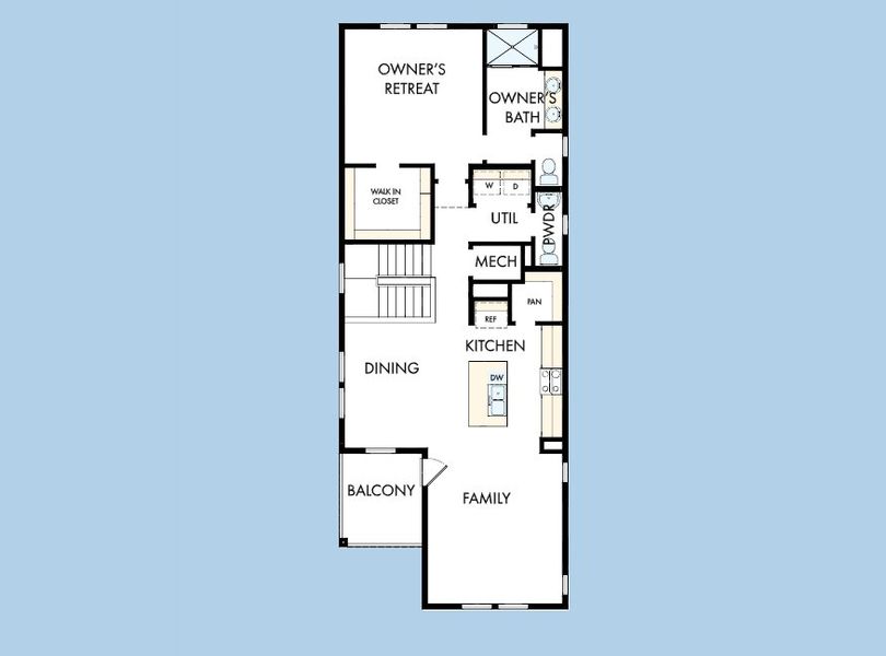 2D floor plan layout for the The Havendale by David Weekley Homes in Heritage Green – The Cottage Collection, Columbia, TN (Image 4). 2D floor plan layout for the The Havendale by David Weekley Homes in Heritage Green – The Cottage Collection, Columbia, TN (Image 4).