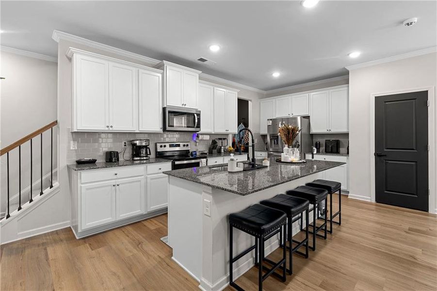 Furnished interior view inside a new home in , Atlanta (Image 17).