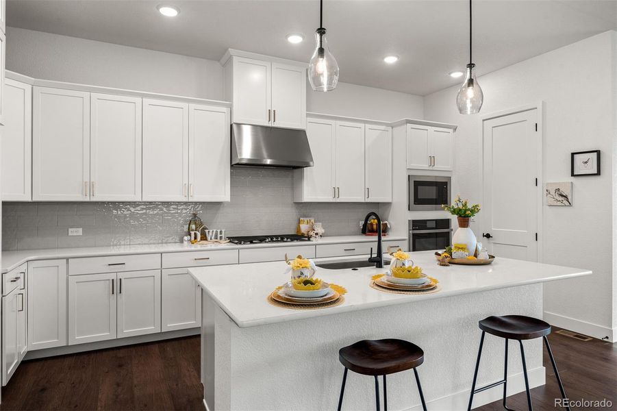 Furnished interior view inside a new home in Wolf Ranch - Enclave Collection, Colorado Springs (Image 10).