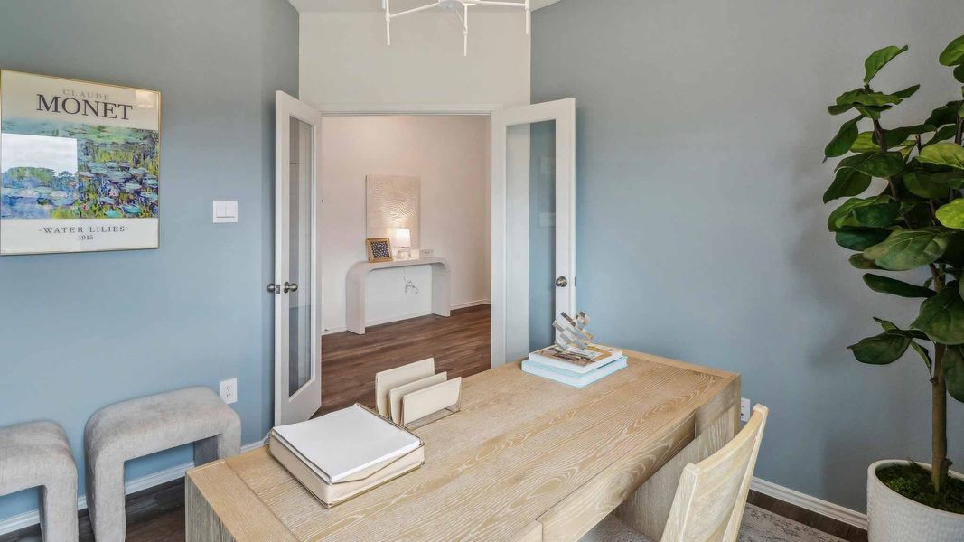 Furnished interior view inside a new home in Sunterra, Katy (Image 22).