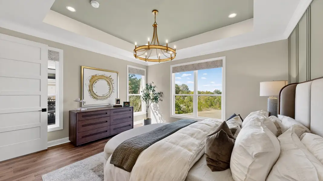 Representative furnished interior of a home built from the Salerno by Perfection Builders in The Courtyards at Oakland Hills, Louisville (Image 7).