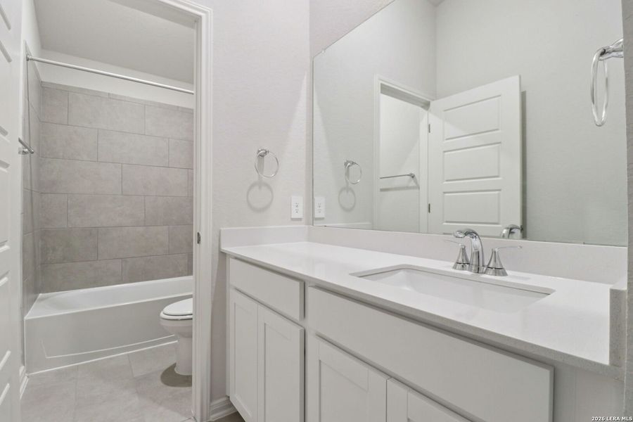 Furnished interior view inside a new home in Fox Falls, Boerne (Image 16). Furnished interior view inside a new home in Fox Falls, Boerne (Image 16).