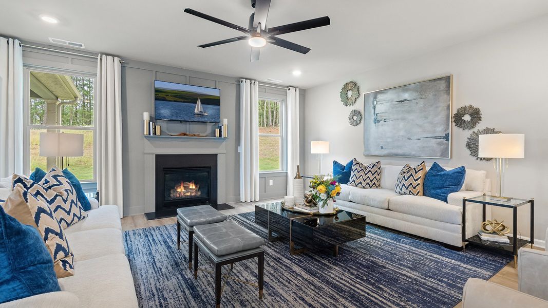 Representative furnished interior of a home built from the Rosemary II by DRB Homes in Northcroft, Loganville (Image 16).