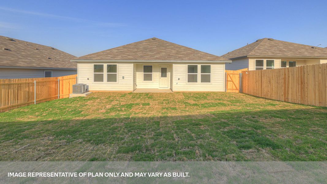 Front exterior of a new home in Arroyo Ranch, Seguin, TX, highlighting curb appeal (Image 2). Front exterior of a new home in Arroyo Ranch, Seguin, TX, highlighting curb appeal (Image 2).