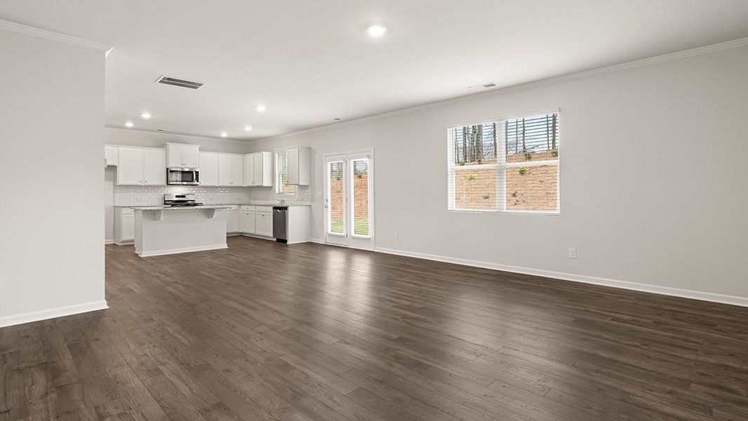 Representative unfurnished interior of a home built from the Hanover by D.R. Horton in Creekview, Atlanta (Image 17).