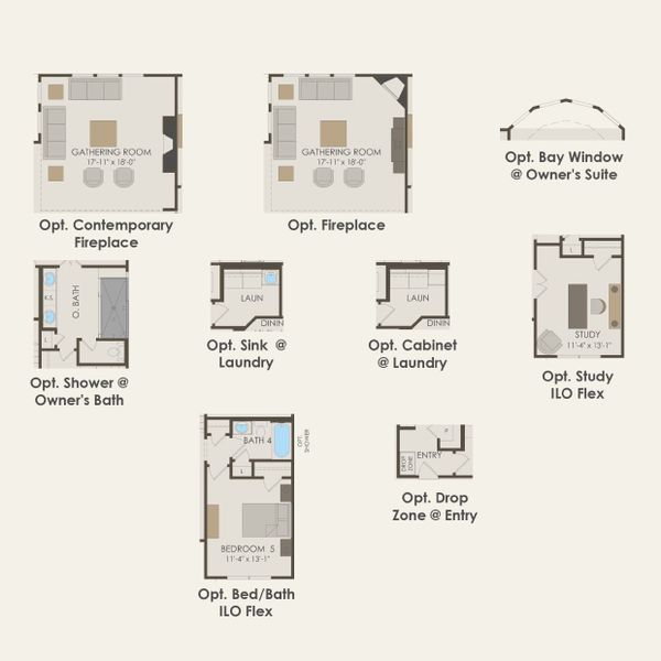 2D floor plan layout for the Lawson by Pulte Homes in Saddleback at Santa Rita Ranch, Liberty Hill, TX (Image 5). 2D floor plan layout for the Lawson by Pulte Homes in Saddleback at Santa Rita Ranch, Liberty Hill, TX (Image 5).